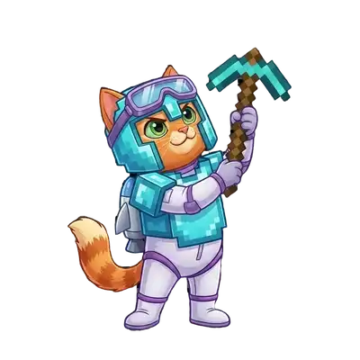 Маскот курса Minecraft-программирование