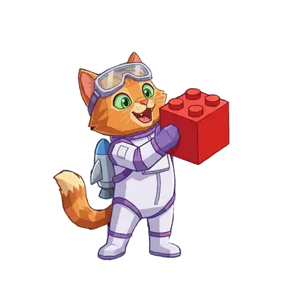 Маскот курса Roblox-разработка