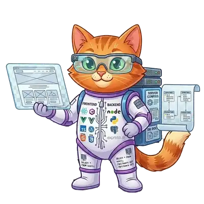 Маскот курса Fullstack Junior: Сайт + База данных