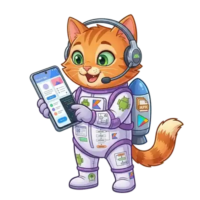 Маскот курса Android-разработка на Kotlin