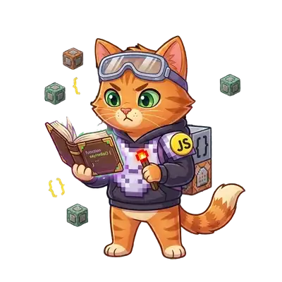 Маскот курса Minecraft: Программирование на JavaScript