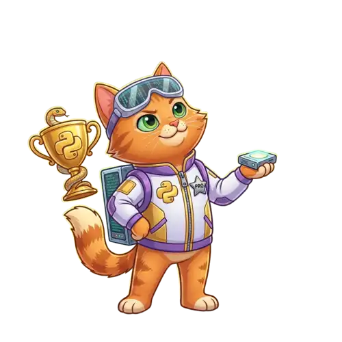 Маскот курса Python PRO — продвинутый уровень