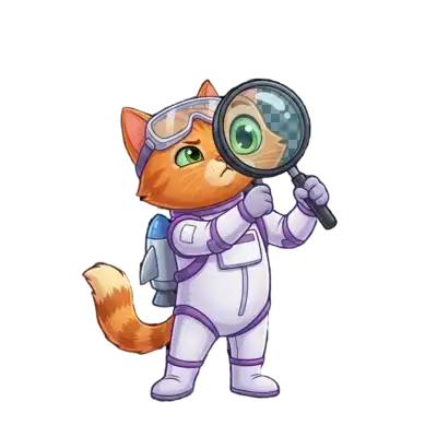 Кот Кодиум с лупой